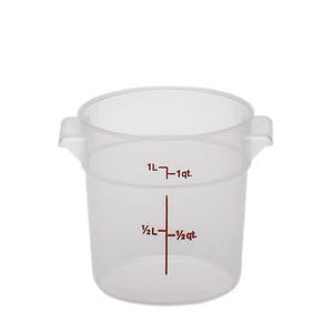 Cambro Manufacturing RFS1PP190 Translucent Rounds 1 qt (1 EACH)