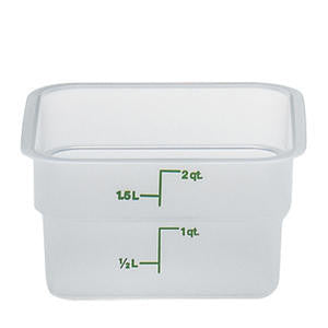 Cambro Manufacturing 2SFSPP190 CamSquare Translucent 2 qt (1 EACH)