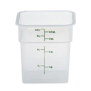 Cambro Manufacturing 4SFSPP190 CamSquare Translucent 4 qt (1 EACH)