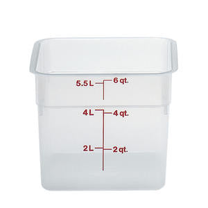 Cambro Manufacturing 6SFSPP190 CamSquare Translucent 6 qt (1 EACH)