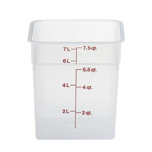 Cambro Manufacturing 8SFSPP190 CamSquare Translucent 8 qt (1 EACH)