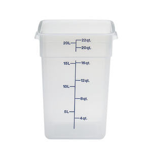 Cambro Manufacturing 22SFSPP190 CamSquare Translucent 22 qt (1 EACH)