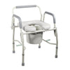 Drive Medical 11125pskd-1 Steel Drop Arm Bedside Commode with Padded Seat and Arms (1/CV)