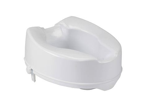 Drive Medical 12066 Raised Toilet Seat with Lock, Standard Seat, 6" (1/CV)