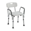 Drive Medical 12445kd-1 Knock Down Bath Bench with Back and Padded Arms (1/EA)