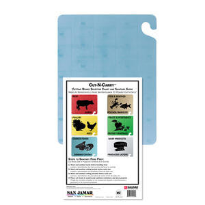 San Jamar CB182412BL Cut-N-Carry Board Blue 18'' x 24'' (1 EACH)