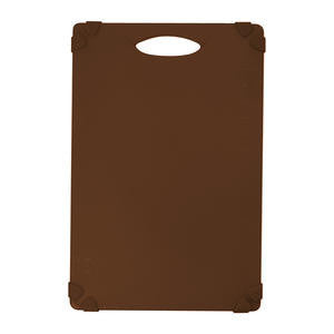Tablecraft CBG1218ABR Grippy Cutting Board Brown 12'' x 18'' (1 EACH)
