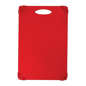 Tablecraft CBG1218ARD Grippy Cutting Board Red 12'' x 18'' (1 EACH)