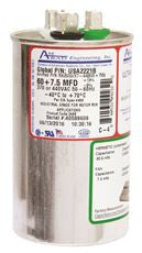 Amrad Engineering USA2221B ROUND USA-MADE MOTOR RUN CAPACITOR, 60/7.5 MFD, 370/440 VAC (1 PER CASE)