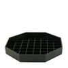 Cal-Mil Plastic Products  308-6-13  Drip Tray Octagon Black (1 EACH)
