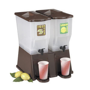 Tablecraft TW54DP Double Dispenser Brown 3 gal (1 EACH)