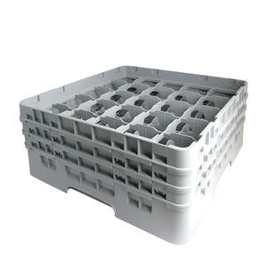 Cambro Manufacturing 25S638151 Camrack 25 Compartment with 3 Extenders Soft Gray (1 EACH)
