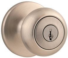 Kwikset 400CV 15 6AL RCS COVE ENTRY KNOB, SATIN NICKEL (1 PER CASE)