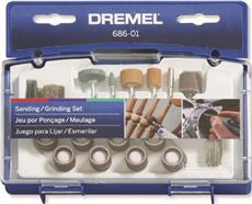 Dremel 686-01 SANDING/GRINDING ACCESSORY SET (1 PER CASE)