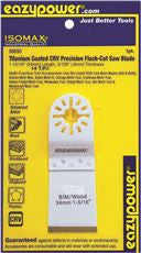 EAZYPOWER 50693 OSCILLATING PRECISION FLUSH WOOD SAW BLADE, TITATIUM COATED, 1-5/16 IN. (1 PER CASE)