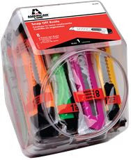 American Line 66-0456-CJAR LINE NEON PLASTIC SNAP OFF KNIFE, 8 PT 18 MM, DISPLAY JAR, 75 BLADES PER JAR (25 PER DISPLAY)