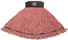 Rubbermaid 1924816 MAXIMIZER MICROFIBER MOP, RED, LARGE, 6 PER CASE (6 PER CASE)