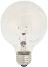 OSRAM SYLVANIA 52575 TUNGSTEN HALOGEN GLOBE LAMP G25, PURPOSE, 40 WATT, 120 VOLTS, MEDIUM BASE, CLEAR (6 PER CASE)