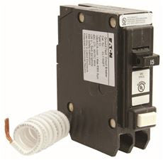 EATON 66C1405G10 CL SERIES SINGLE POLE CLASSIFIED GFCI BREAKER, SELF-TEST, 120-240 VOLT, 15 AMPS (1 PER CASE)