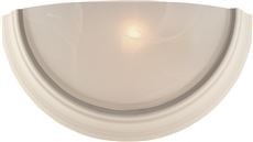 Monument WALL SCONCE, TEXTURED WHITE WITH ALABASTER GLASS, 14-3/4 X 7-1/2 IN., USES (1) 100-WATT MEDIUM BASE LAMP* (1 PER CASE)