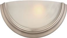 Monument WALL SCONCE, BRUSHED NICKEL, 14-3/4 X 7-1/2 X 4 IN., USES (1) 100-WATT MEDIUM BASE LAMP* (1 PER CASE)