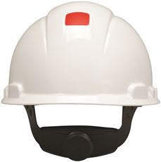 3M 65550 HARD HAT H-701R-UV, WHITE, 4-POINT RATCHET SUSPENSION, WITH UVICATOR, 20 PER CASE (1 CASE)