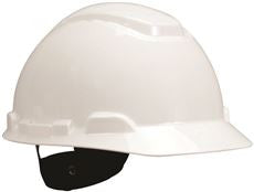 3M 65797 FULL BRIM HARD HAT H-801R-UV, WHITE, 4-POINT RATCHET SUSPENSION, WITH UVICATOR, 20 PER CASE (1 CASE)
