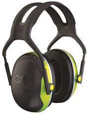 3M 93726 PELTOR X-SERIES OVER-THE-HEAD EARMUFF WITH HEADBAND X4A/37273(AAD), BLACK/HI-VIZ YELLOW, 10 PER CASE (1 CASE)