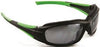 3M 65896 SAFETY SUNWEAR SS1514AS-B, BLACK/GREEN FRAME WITH SILVER MIRROR ANTI-SCRATCH LENS, 10 PER CASE (1 CASE)