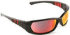 3M 65897 SAFETY SUNWEAR SS1629AS-B, BLACK FRAME WITH RED MIRROR ANTI-SCRATCH LENS, 10 PER CASE (1 CASE)