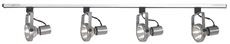 American De Rosa F2960-80 4-LIGHT TRACK FIXTURE, BRIGHT SATIN NICKEL, 48 IN., USES 4 75-WATT INCANDESCENT MEDIUM BASE LAMPS* (1 PER CASE)