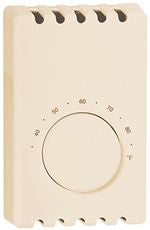 Cadet 72830 T410A-A THERMOSTAT, MECHANICAL, SINGLE POLE, 22 AMP, ALMOND (1 PER CASE)