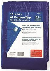 HDX BP1216 POLYETHYLENE GENERAL-PURPOSE TARP, BLUE, 12 FT. X 16 FT. (1 PER CASE)