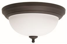 Monument SONOMA 2-LIGHT FLUSH MOUNT CEILING FIXTURE, 13-1/4 X 6-1/4 IN., OIL RUBBED BRONZE* (1 PER CASE)