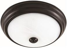 ENVIROLITE EVLED502-34 LED FLUSH MOUNT CEILING FIXTURE, SATIN BRONZE, 11 IN., INTEGRATED LED INCLUDED (1 PER CASE)