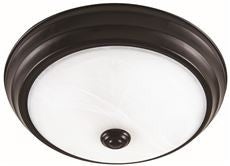 ENVIROLITE EVLED502D-34 LED FLUSH MOUNT CEILING FIXTURE, SATIN BRONZE, 11 IN., DIMMABLE, INTEGRATED LED INCLUDED (1 PER CASE)