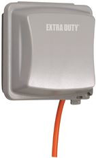 HUBBELL TAYMAC MM2420G EXTRA DUTY 55-IN-1 WEATHERPROOF WHILE-IN-USE OUTLET COVER, TWO GANG, GRAY (1 PER CASE)