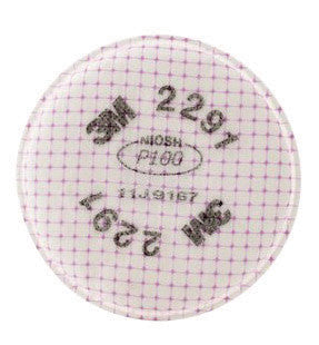 3M 2291 2291 P100 Filter For 5000, 6000, 6500, 7000 And FF-400 Series Respirators (2 Per Bag, 50 Bags Per Case) (1/BG)