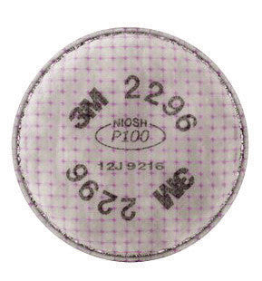 3M 2296 2296 P100 Filter For 5000, 6000, 6500, 7000 And FF-400 Series Respirators (2 Per Bag, 50 Bags Per Case) (1/BG)