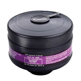 3M 453-00-01R06 Cartridge With HE Filter (For Protection Against Organic Vapors/dusts, Mists, Fumes, Asbestos, Radionuclides And Radon Daughters) (1/EA)