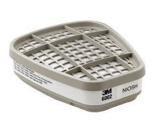 3M 6002 Low-Maintenance Chlorine/Hydrogen Chloride/Sulfur Dioxide/Chlorine Dioxide/Hydrogen Sulfide APR Cartridge For 6000 And 7000 Series Respirators (1/PK)
