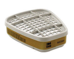 3M 6006 Low-Maintenance Organic Vapors/Chlorine/Hydrogen Chloride/Chlorine Dioxide/Sulfur Dioxide/Hydrogen Sulfide/Ammonia/Methylamine/Formaldehyde/Hydrogen Fluoride APR Cartridge For 6000 And 7000 Series Respirators (1/PK)