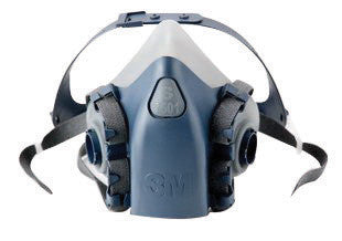 3M 7501 Small Silicone Ultimate Half Mask 7500 Series Reusable Respirator With 3M Cool Flow Exhalation Valve, 4 Point Harness And Bayonet Connection (1/EA)