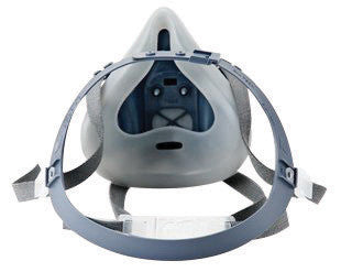 3M 7502 Medium Silicone Ultimate Half Mask 7500 Series Reusable Respirator With 3M Cool Flow Exhalation Valve, 4 Point Harness And Bayonet Connection (1/EA)
