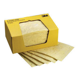 3M C-PD914DD 9 1/4" X 14 1/2" Yellow High Capacity Sorbent Pad (25 Per Box) (1/BX)