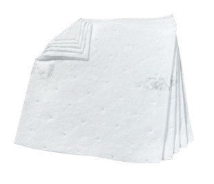 3M HP-156 17" X 19" White Polypropylene And Polyester High Capacity Sorbent Pad 37.5 gal/bale (1/BA)