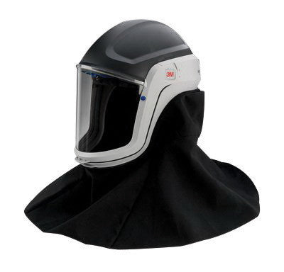 3M M-407 Polycarbonate Respiratory Helmet Assembly For 3M Versaflo M-100, V Series And TR-300 Full Face Respirator With Premium Visor And Flame Resistant Shroud (1 Per Case) (1/CA)