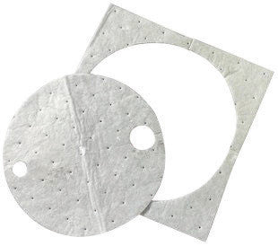 3M M-DC22DD 22" Gray Maintenance Sorbent Drum Cover With Skirt For 55 Gallon Drum (25/EA)