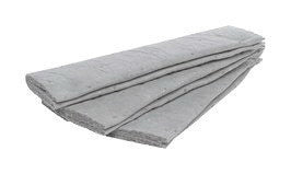 3M M-FL550DD/M 5" X 50' Light Gray Polypropylene And Polyester High Capacity Maintenance Folded Sorbent, Perforated Every 16" (1/RL)