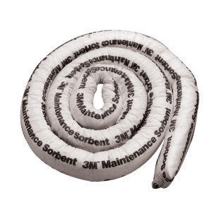 3M M-MB312 3" X 12' Light Gray Polypropylene And Polyester Maintenance Sorbent Mini-Boom (4/EA)